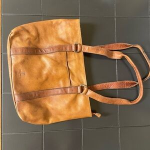 Brown Leather Tote Bag